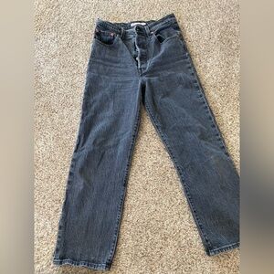 Levi’s rib cage straight ankle jeans